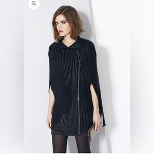 Cop.Copine Black Sweater Poncho